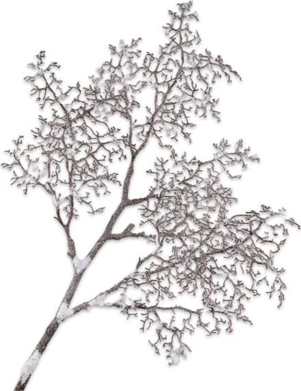 Silk-ka Kunstbloem-Kunsttak Hout Tak Sneeuw-Beige 99 cm