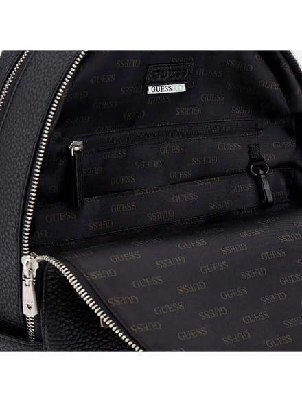 GUESS rugzak met laptopvak Torino Backpack Black zwart