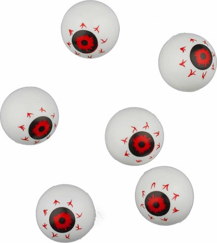 Vegaoo - 6 rode ogen decoraties