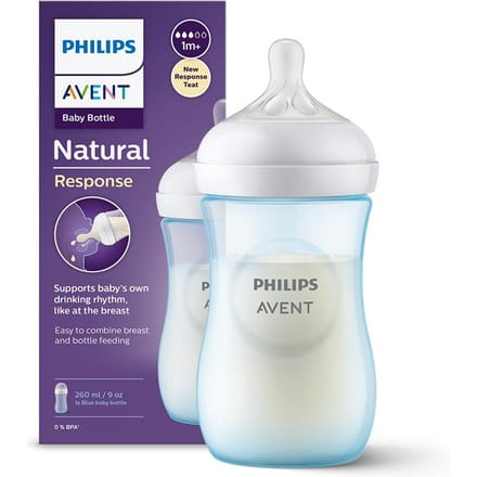 AVENT SCY903/21 Fles Natural Responsive Blauw 260 ml