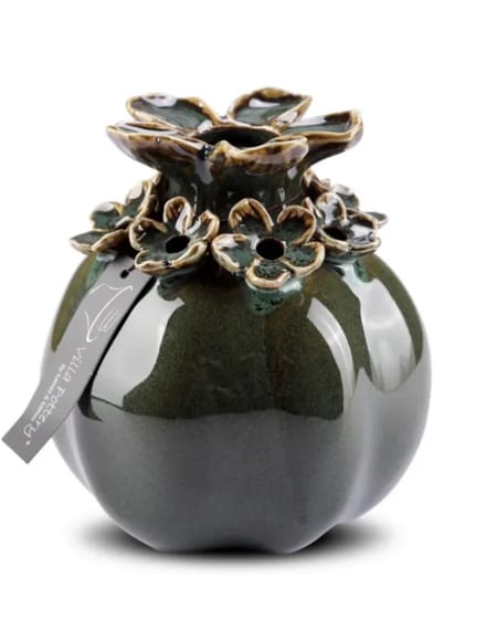 Groen Reactieve bloemenvaas Patricia 19x19x20