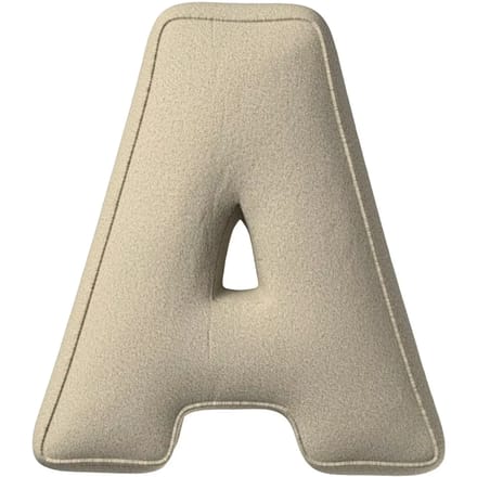 Kussen letter a Yellow Tipi Boucle