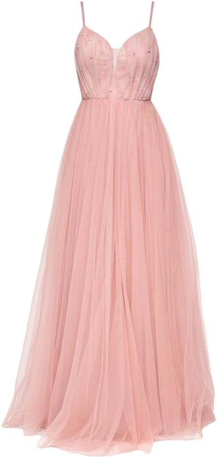 LARICA Jurk - Polyamide - Rits - Effen Roze S