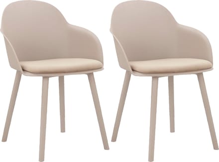 Seiko-Eetkamerstoel - 2 Pack - Beige