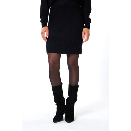 EsQualo Skirt Cable Black Größe: S | Miniröcke Outlet | Damen | Schwarz