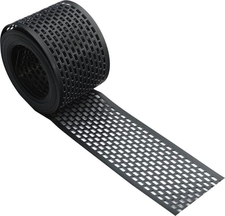 Ventilatieprofiel PVC zwart 80 mm | Rol 5m