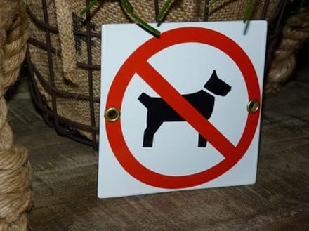 Emaille Verbodsbod Pictogram \'verboden Voor Honden