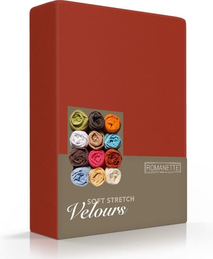 Luxe Hoeslaken Velours - Terra