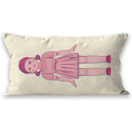 Squid Game Doll Glitch Rectangular Cushion - 30x50cm - Soft Touch