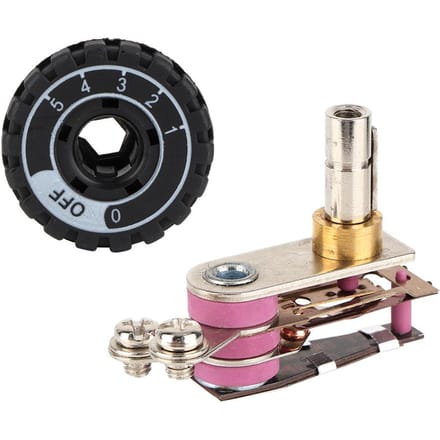 Thermostat de fer à repasser électrique domestique, contrôleur thermique, bouton de commutation, accessoires de fer à repasser black