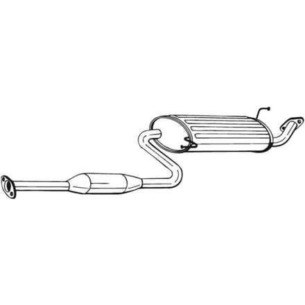 Geluiddemper achter BOSAL 283-531