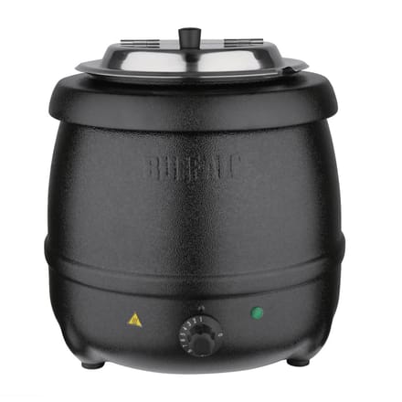 Soepketel Zwart 10 liter Bain Marie