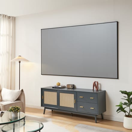 Projectiescherm Väkhoga grijs 100 inch 224x127 cm [en.casa]