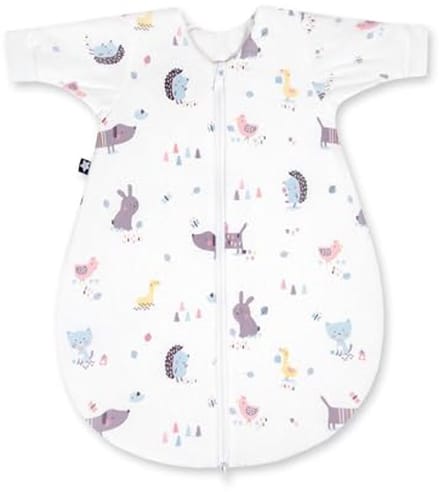 Winter Jersey Slaapzak voor Baby's - Crazy Animals Multicolor - Maat 56