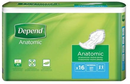 Depend Anatomic Inlegverband Normal 16 stuks