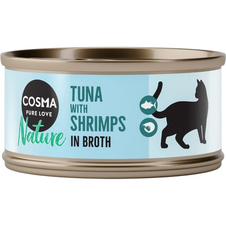 6x70g Nature Tonijn & Garnalen Cosma Kattenvoer