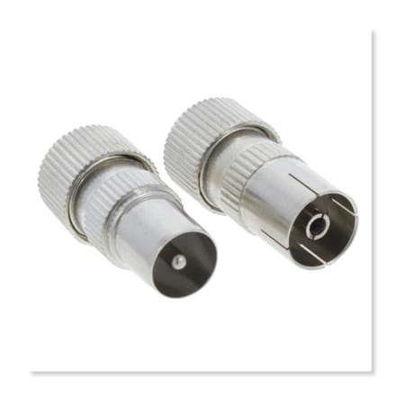 Q-link coax stekker male/female 9 mm
