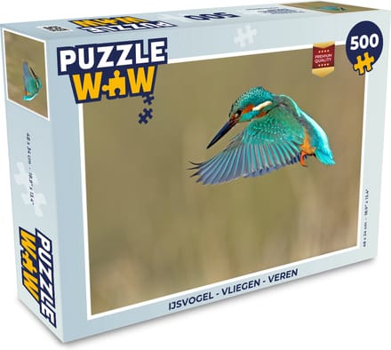 Puzzel IJsvogel - Vliegen - Veren - Legpuzzel - Puzzel 500 stukjes