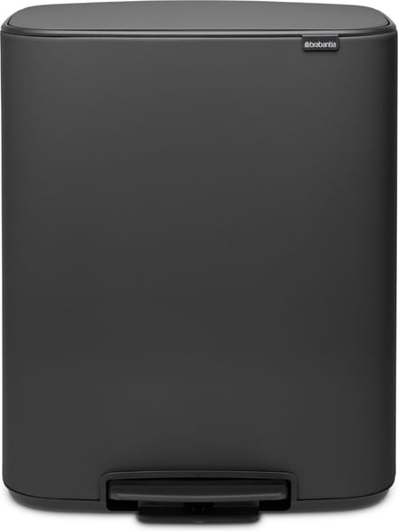 Brabantia Bo Prullenbak - 60 liter - 1 vak - Mineral Infinite Grey