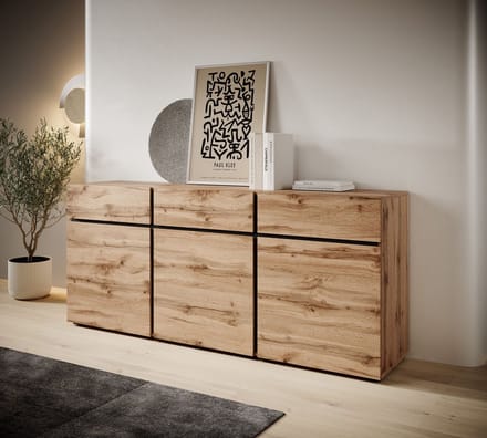 Meubella - Dressoir Cainan - Eiken - 180 cm