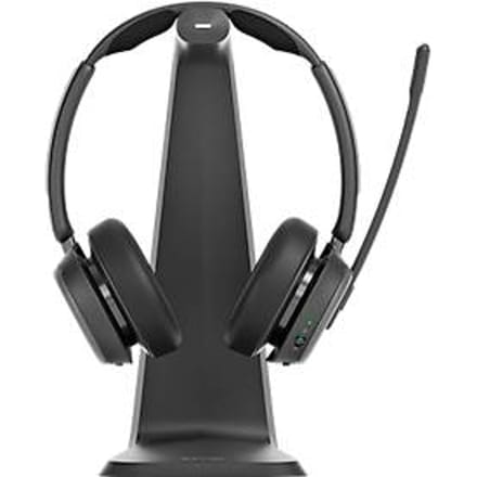 EPOS Impact 1061T ANC On Ear headset Bluetooth Stereo Zwart Noise Cancelling Headset, Incl. oplaad- en dockingstation Computer