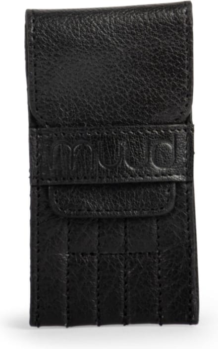 MUUD - Eva - Luxe lederen naaldenhoesje - Black