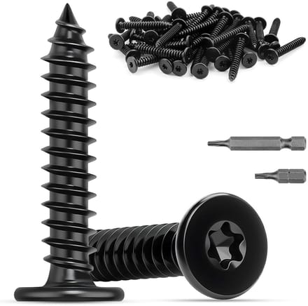 Houtschroeven 10mm RVS - 120 Stuks Zelftappende Torx Schroeven voor Hout en Platen