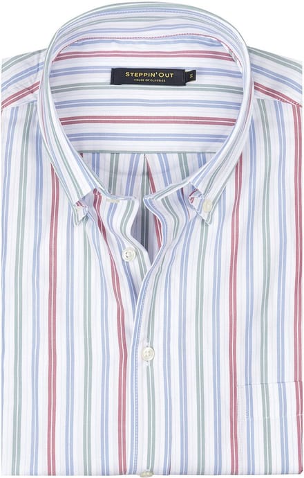 Steppin' Out Overhemd Oxford Streep Multicolour