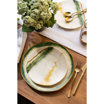 7-delige dessertbordenset porselein | Hermia