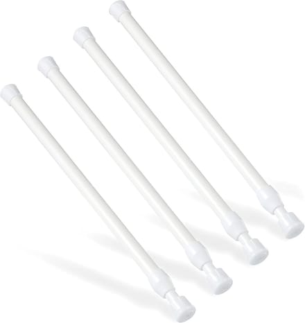 Telescopische Stangen - Verstelbare Staven - Flexibele Indeling - Zonder Boren - 30-50 cm - Wit