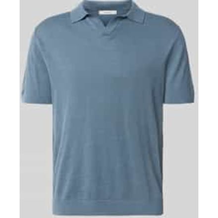 regular fit poloshirt van mix van katoen en linnen model 'MATTIS'