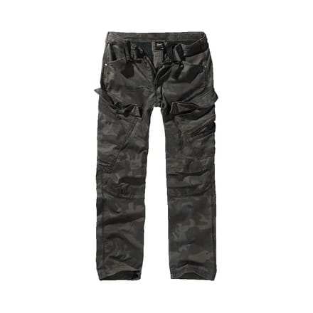 Brandit - Adven Slim Fit Cargobroek - S - Zwart/Bruin