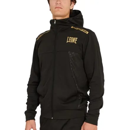 Hooded sweatshirt met rits Leone DNA