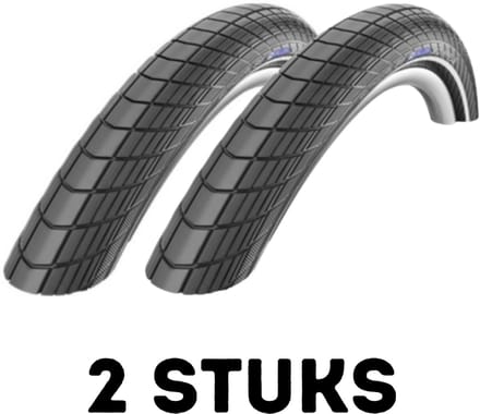 Fietsband - Buitenband - Set van 2 - Big Apple 20 x 2.15 (55-406) zwart
