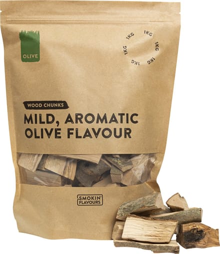 Smokin’ Flavours rookchunks olijf 1kg