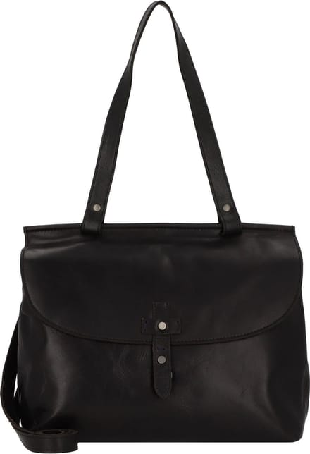 HAROLD'S Leren Schoudertas Aberdeen Shoulderbag Black Zwart