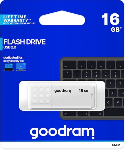 GOODRAM UME2 - Wit - 16GB - USB-stick