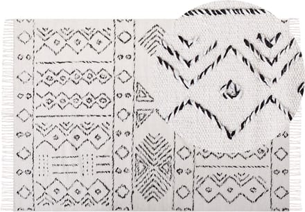 ALKENT - Shaggy tapijt - Gebroken wit - 160 x 230 cm - Wol