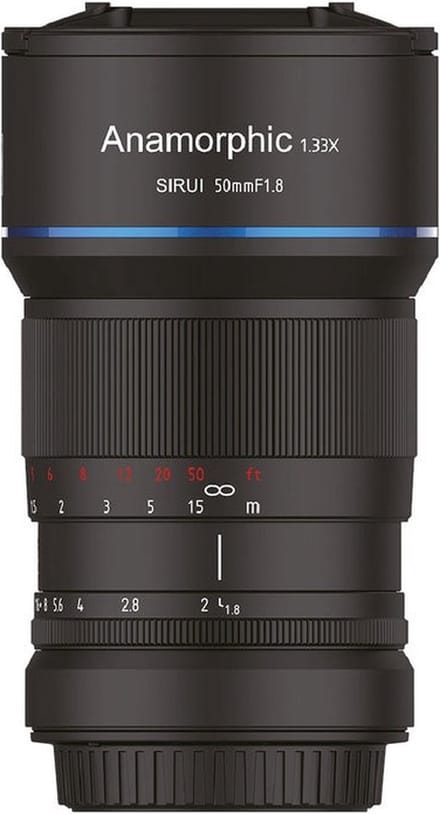 Sirui 50 mm F1.8 Anamorphic Lens 1.35X (MFT-mount)