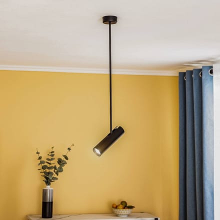 Nowodvorski Lighting Plafondspot Eye Super, hoogte 76 cm, zwart