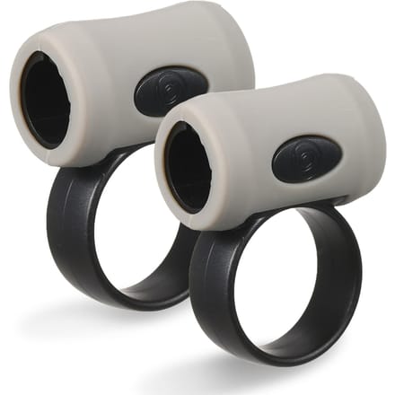 2 stuks Drumstick Control Clip Vinger Ring Hulp Drumsticks Grips Anti Slip Drumsticks Accessoires voor Drummer Beginner 7 zwart/grijs