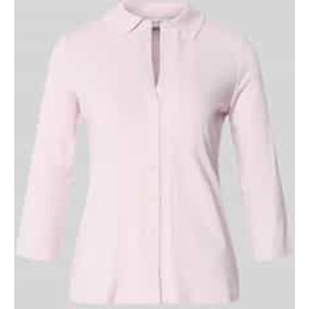 Regular fit overhemdblouse van viscosemix