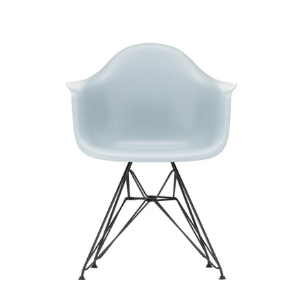 Vitra - DAR Eames Plastic Armchair - ijsgrijs RE - zwart - blauw