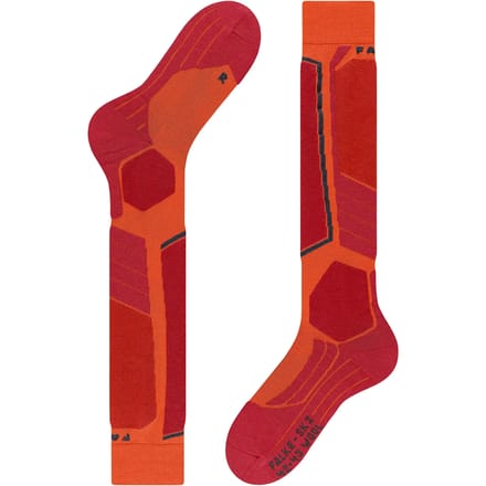 FALKE SK2 Wool warm dik wol functioneel materiaal skisokken heren orange - maat 39-41