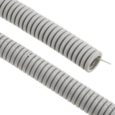 BeMatik - PVC ribbelbuis met M-16 geleiding 100 m grijs