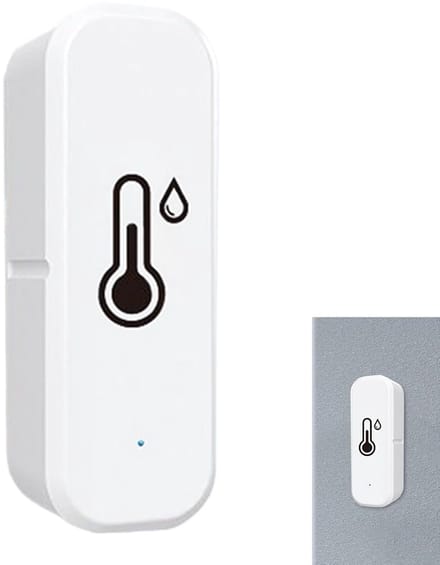 Temperatuur Monitor - Vochtigheidssensor - Slim Huis - Dubbele WiFi - 7x2.5x2cm - Wit