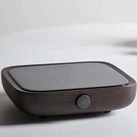 Kookplaat Elektrisch - Mini Fornuis - Water Koken - Compact Ontwerp - 12 cm Diameter - Bruin