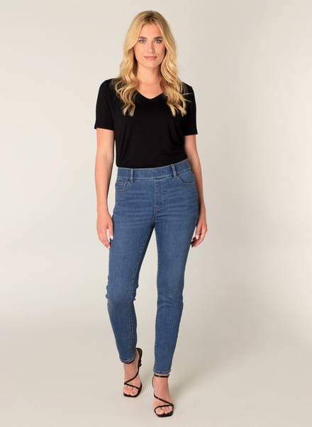 BASE LEVEL Anabel Bottoms - Mid Blue - maat W48 / L32