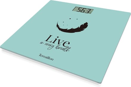 Terraillon One Pastel Live Personenweegschaal - Compact, Ultradun en Verfrissend