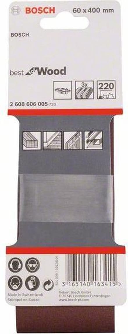 3 BANDEN 60X400 BEST WOOD+PAINT, 220